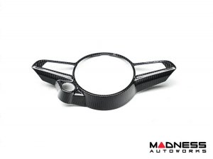 Alfa Romeo Stelvio Steering Wheel Trim - Carbon Fiber - Center Trim Piece- 2020+ models